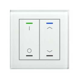 MDT GTL-2TDW.02S KNX-Glastaster II Light m. Temperatursensor | 2-fach,