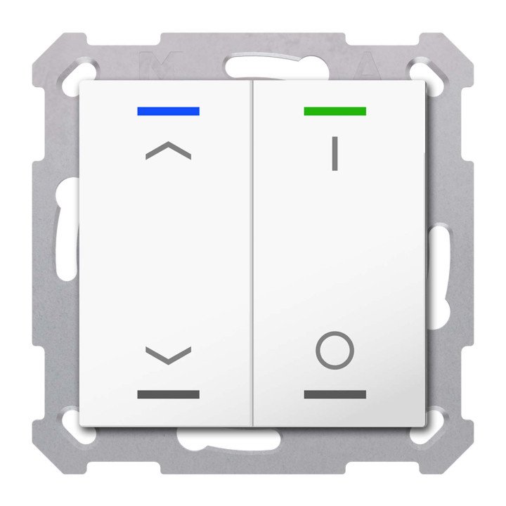 MDT TAL-5502C02.02S KNX-Tastsensor Light 55 | 2-fach, Pfeile, IO, Secu